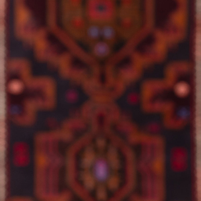 Runner Belutsch Rug - 227 x 129 cm - dark red