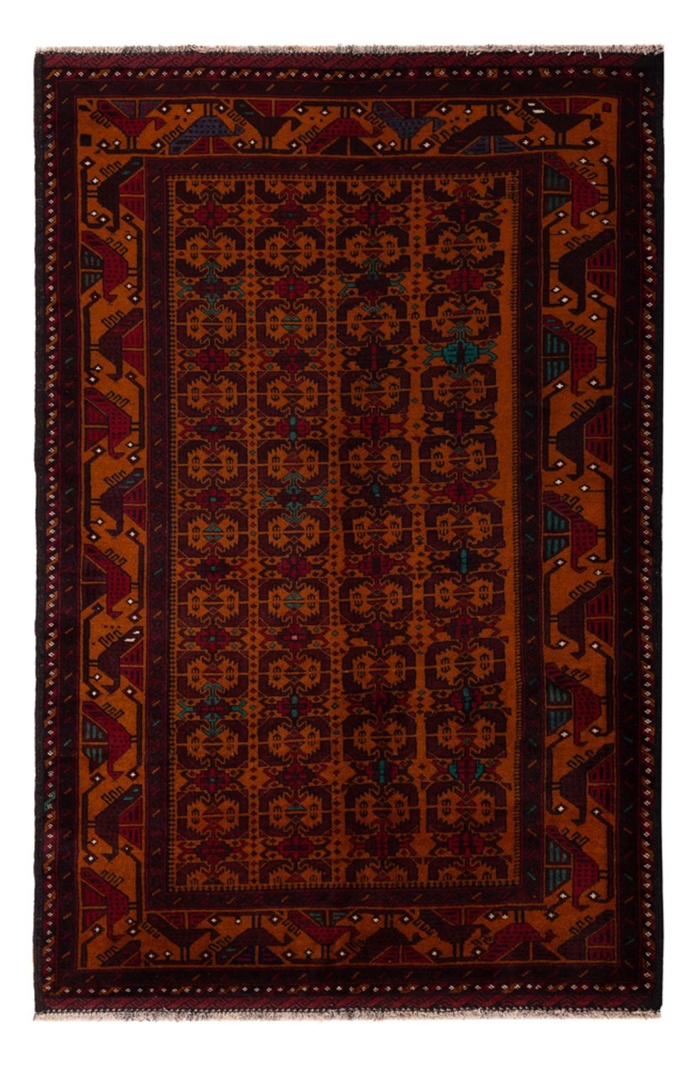 Belutsch Rug - 190 x 126 cm - dark red