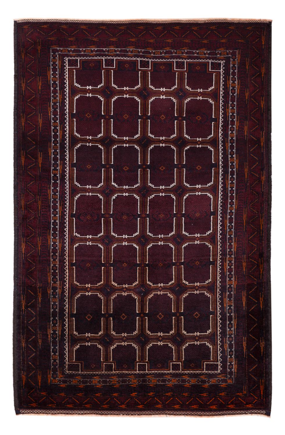 Belutsch Rug - 207 x 130 cm - dark brown