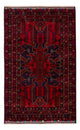 Belutsch Teppich - 184 x 116 cm - dunkelrot