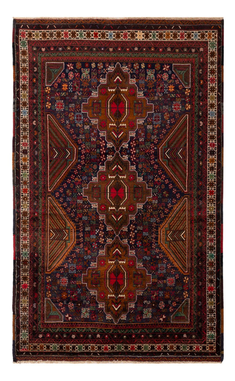 Belutsch Rug - 200 x 117 cm - dark red