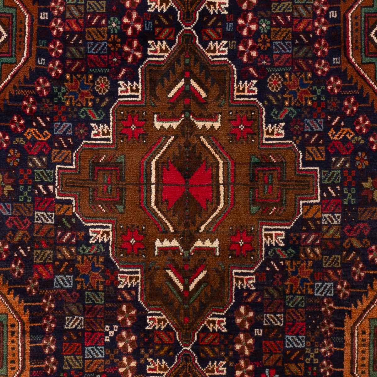 Belutsch Rug - 200 x 117 cm - dark red