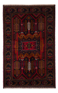 Belutsch Rug - 195 x 117 cm - dark red