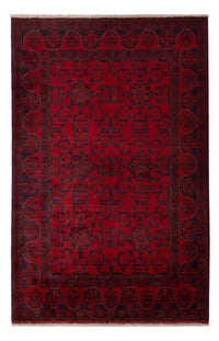 Afghan Rug - Kunduz - 196 x 127 cm - red