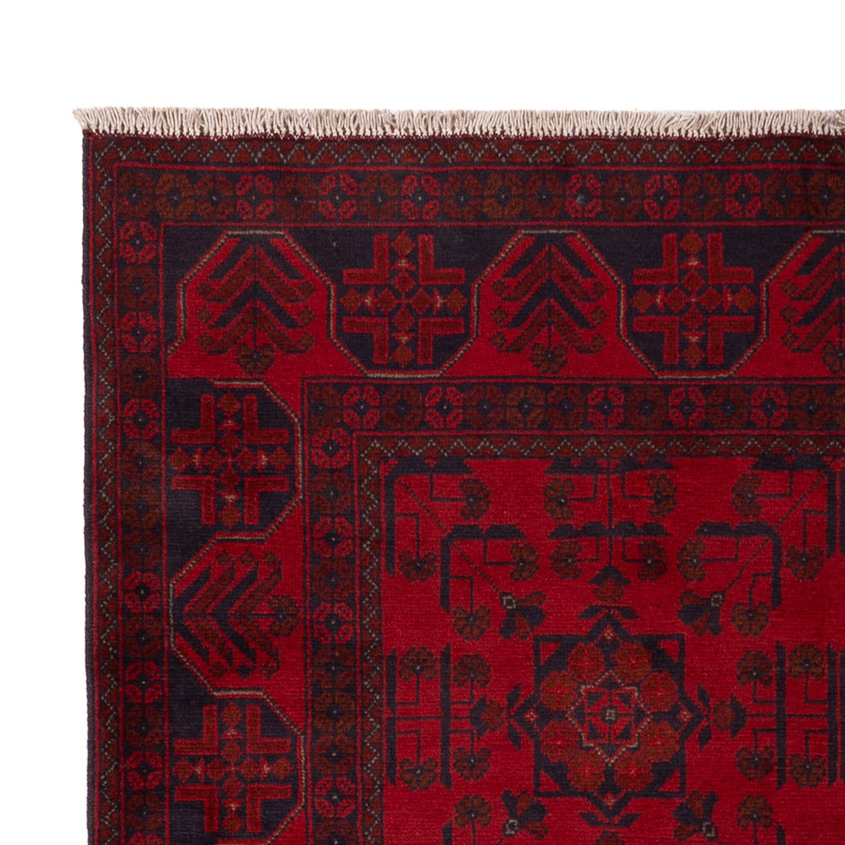 Afghan Rug - Kunduz - 196 x 127 cm - red