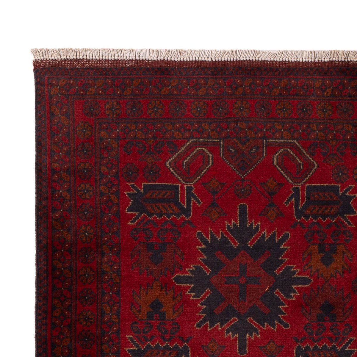 Afghan Rug - Kunduz - 197 x 125 cm - red