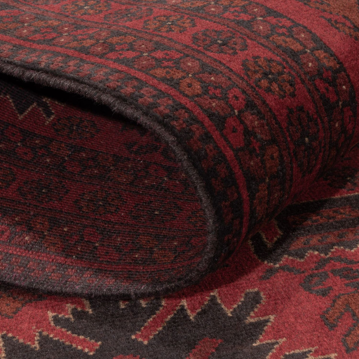 Afghan Rug - Kunduz - 197 x 125 cm - red