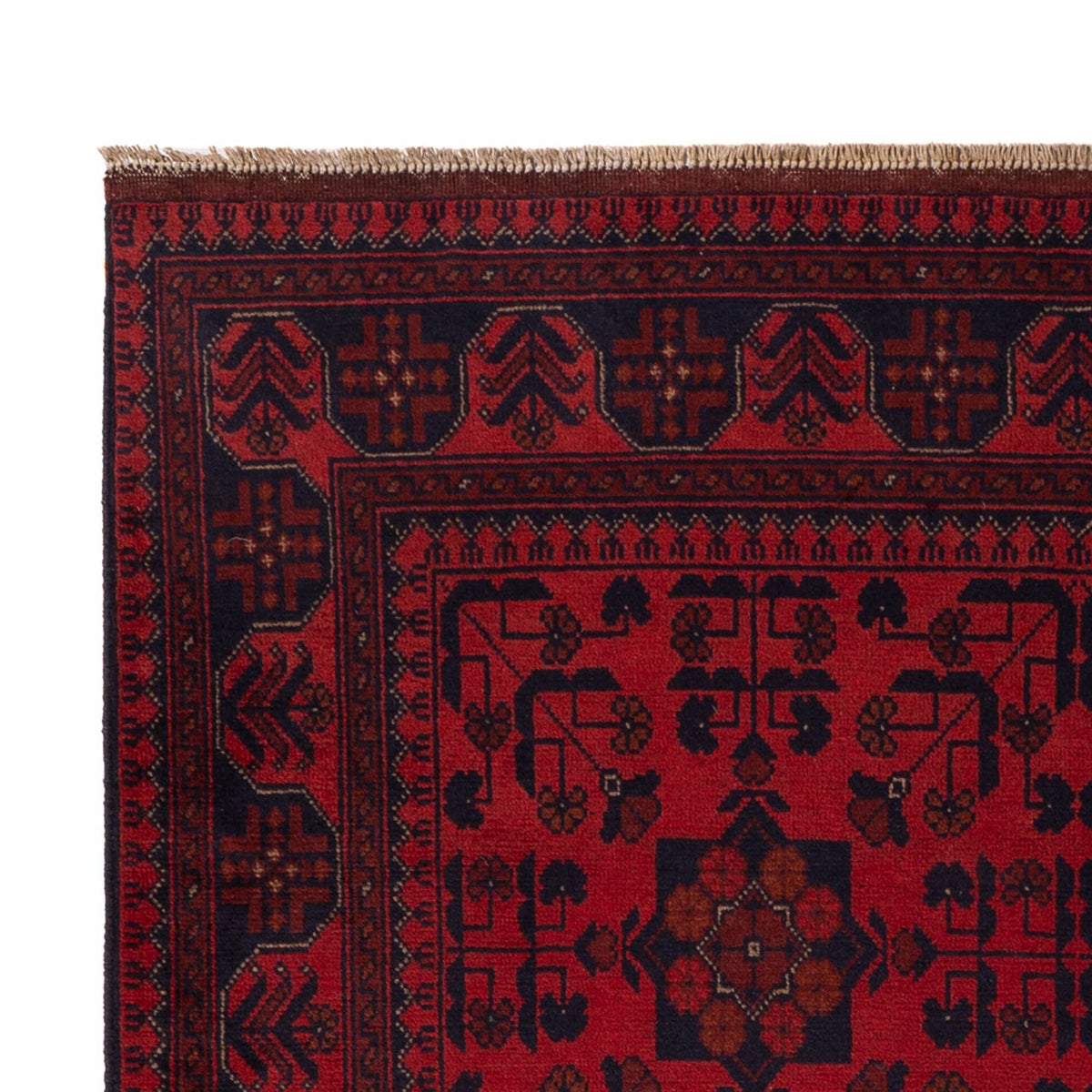 Afghan Rug - Kunduz - 203 x 128 cm - red