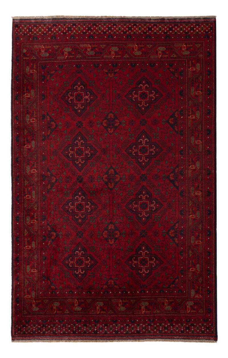 Afghan Rug - Kunduz - 194 x 121 cm - red