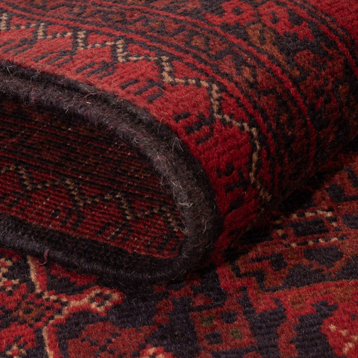Afghan Rug - Kunduz - 202 x 127 cm - red
