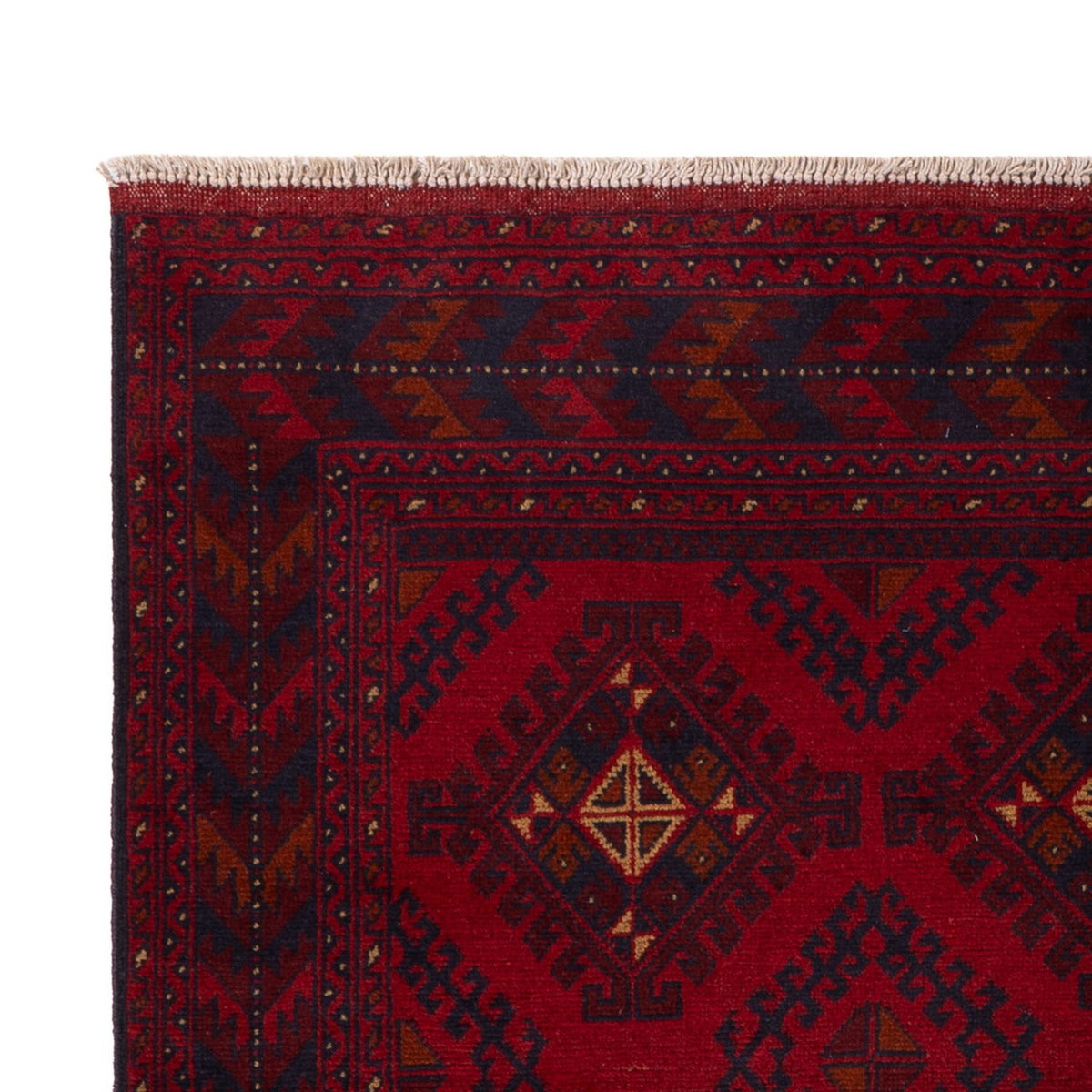 Afghan Rug - Kunduz - 207 x 125 cm - red