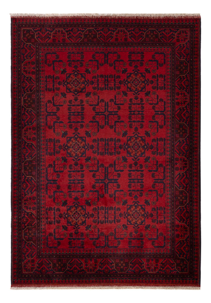 Afghan Rug - Kunduz - 196 x 130 cm - red