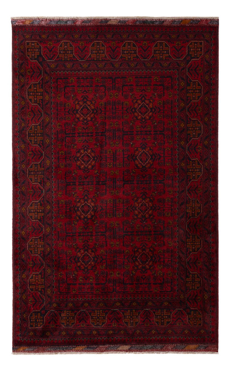 Afghan Rug - Kunduz - 197 x 127 cm - dark red