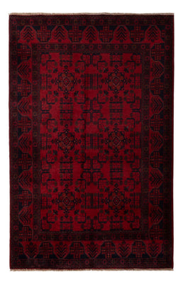 Afghan Rug - Kunduz - 201 x 129 cm - dark red