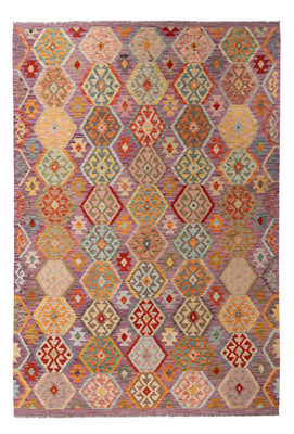 Kelim Rug - Splash - 311 x 207 cm - multicolored