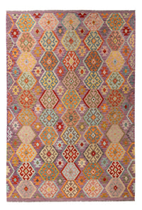 Kelim Rug - Splash - 311 x 207 cm - multicolored