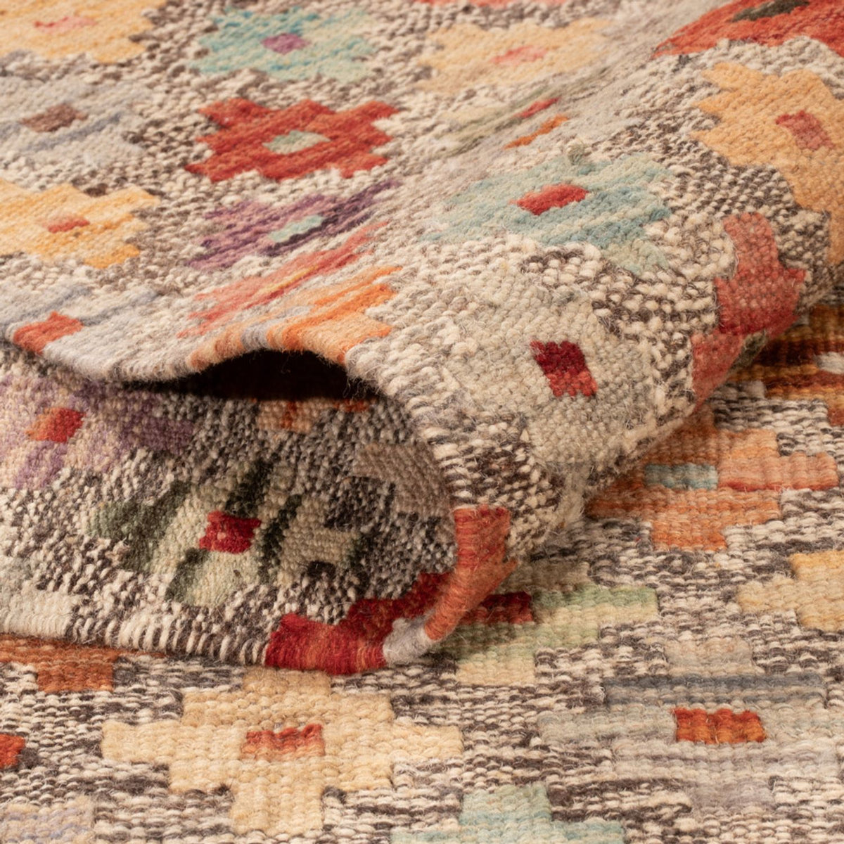 Kelim Rug - Splash - 307 x 208 cm - multicolored