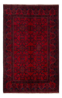 Afghan Rug - Kunduz - 201 x 126 cm - dark red