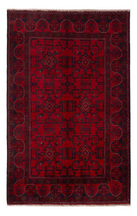 Afghan Rug - Kunduz - 201 x 126 cm - dark red