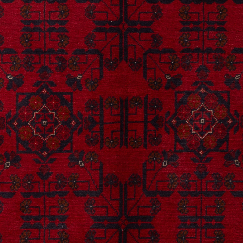 Afghan Rug - Kunduz - 201 x 126 cm - dark red