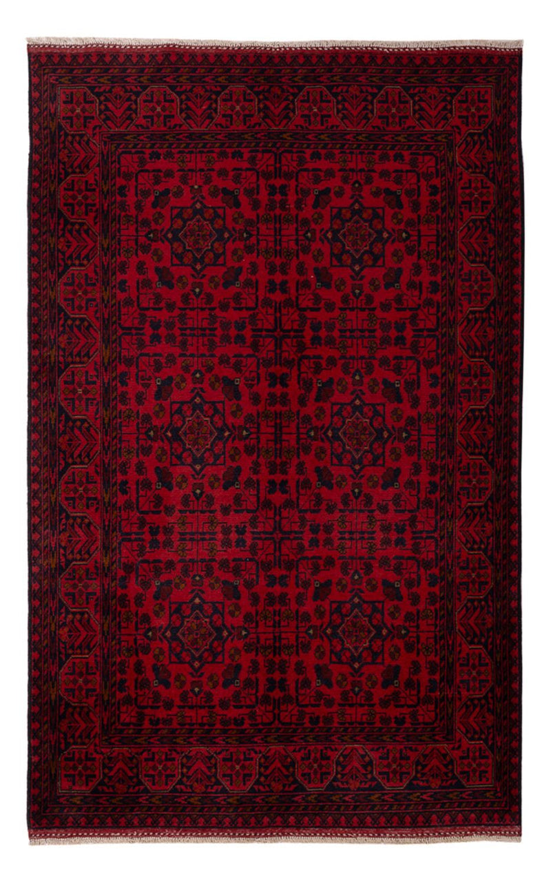 Afghan Rug - Kunduz - 200 x 127 cm - dark red