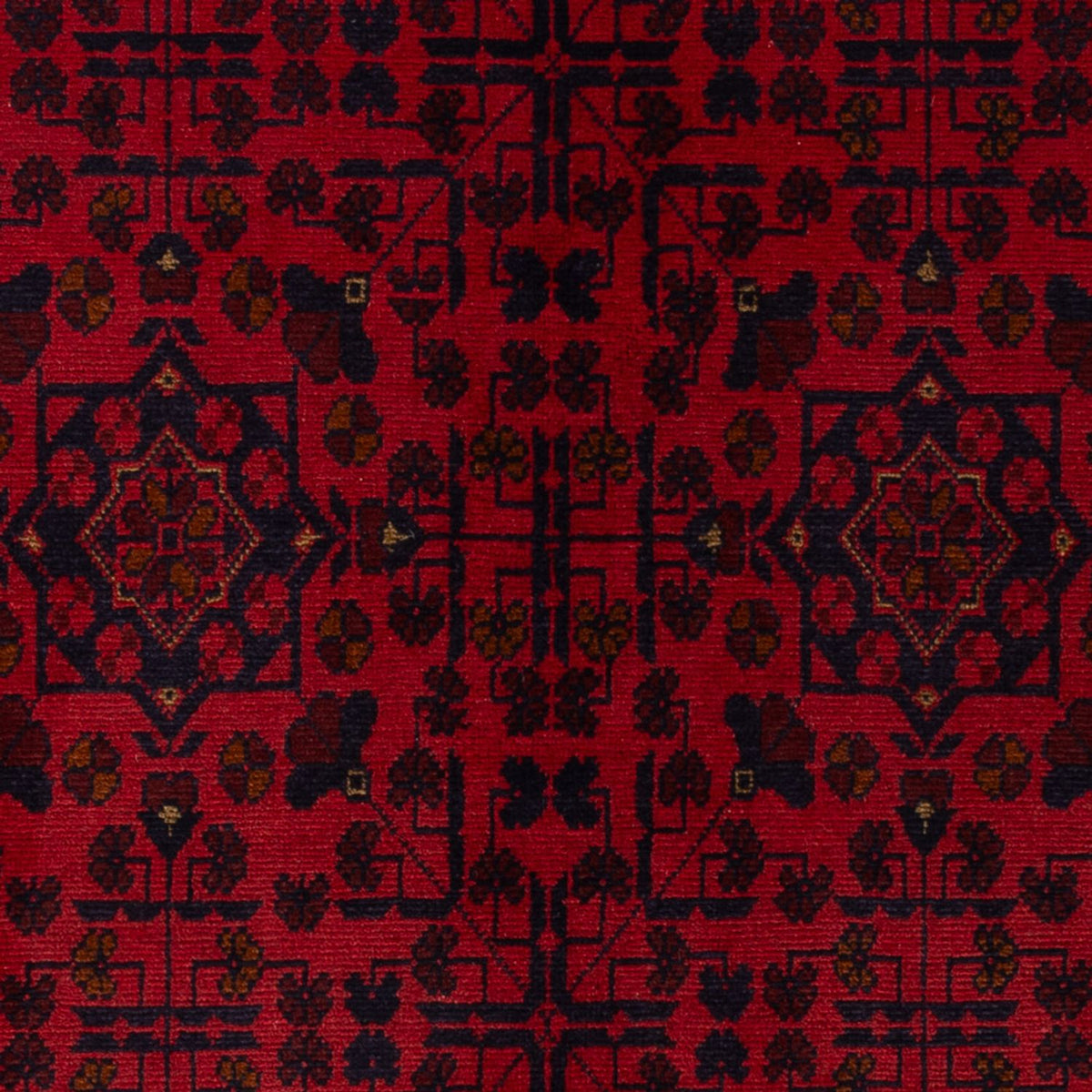 Afghan Rug - Kunduz - 200 x 127 cm - dark red