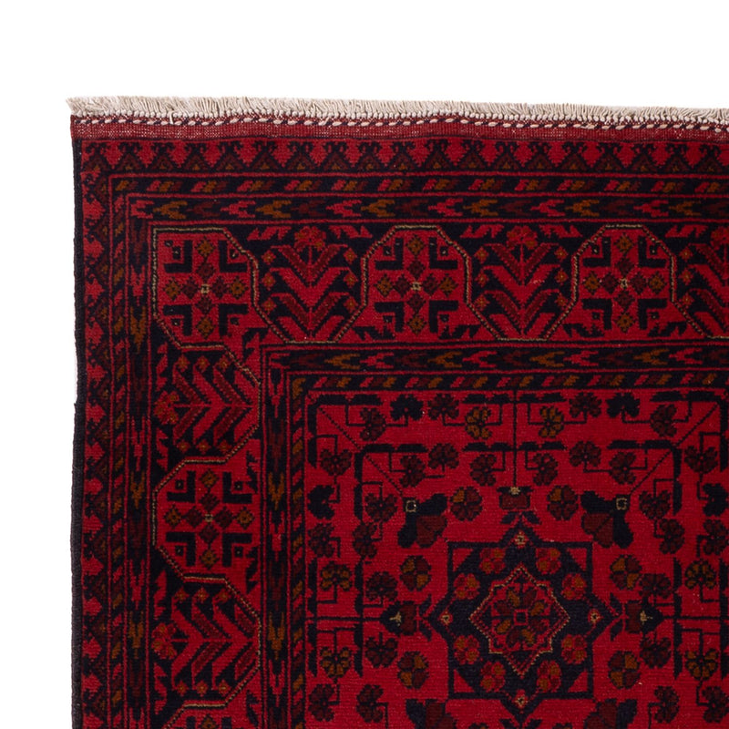 Afghan Rug - Kunduz - 200 x 127 cm - dark red