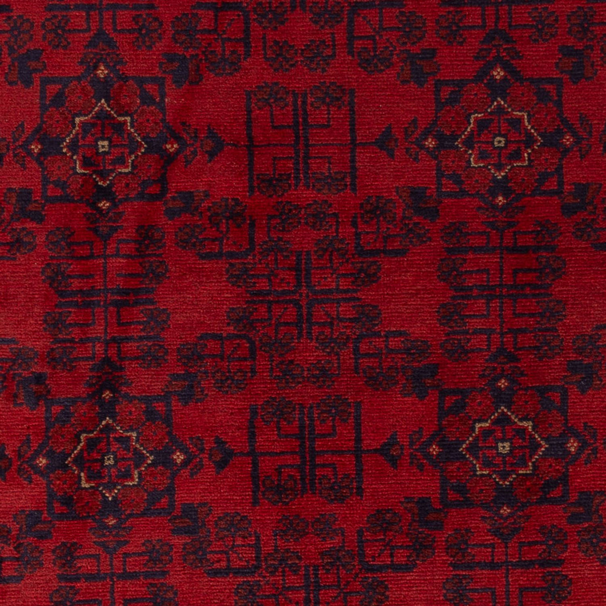 Afghan Rug - Kunduz - 193 x 124 cm - dark red