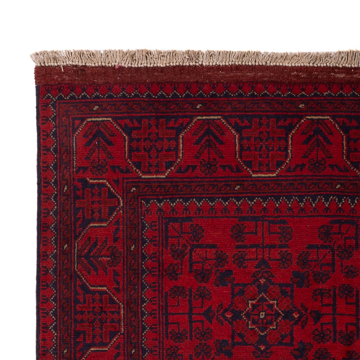 Afghan Rug - Kunduz - 193 x 124 cm - dark red
