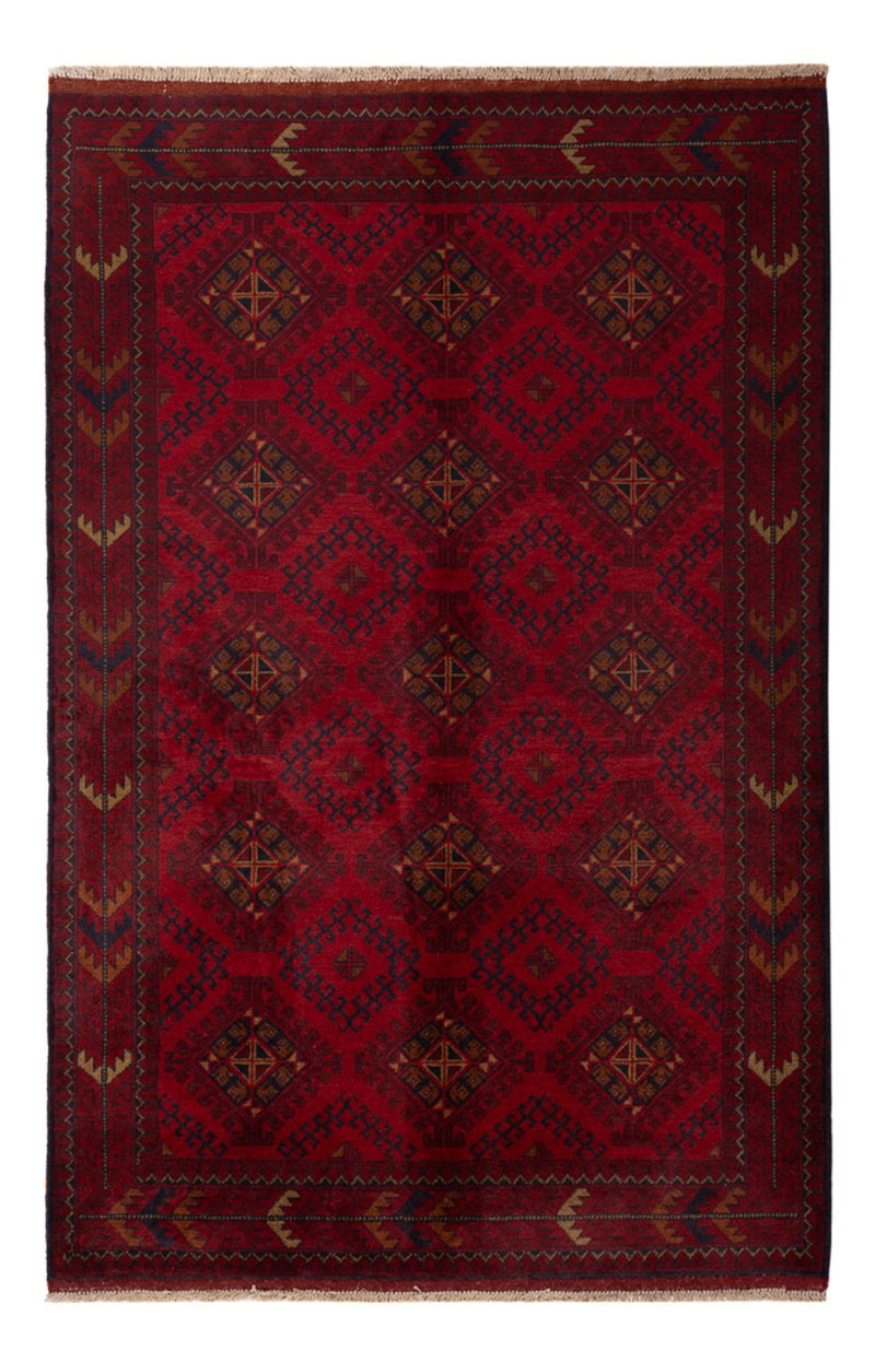 Afghan Rug - Kunduz - 196 x 125 cm - dark red