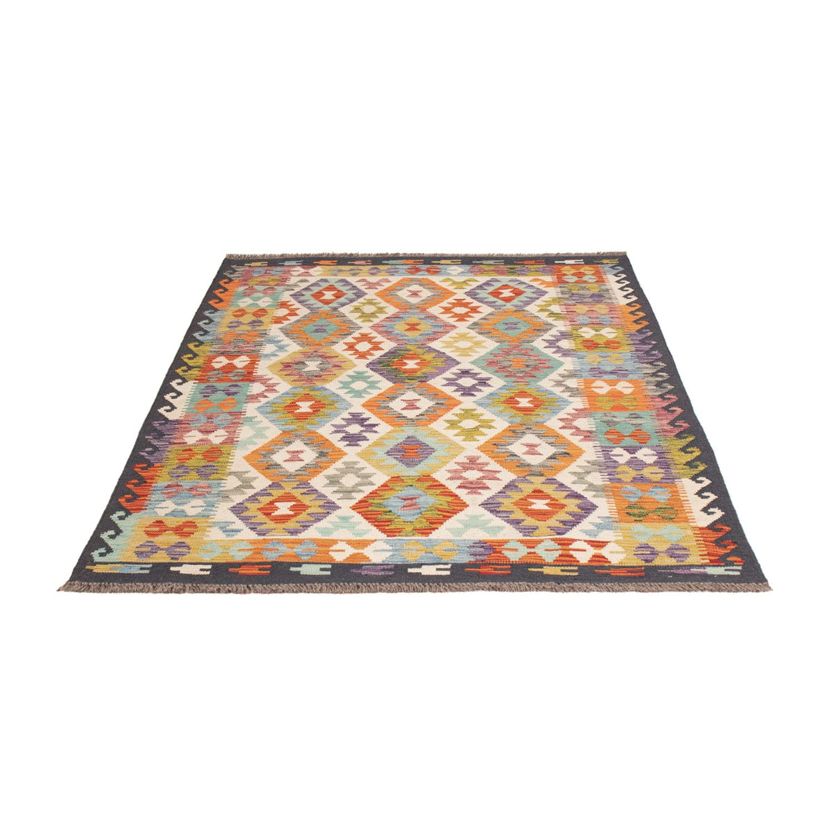 Kelim Rug - Splash - 174 x 127 cm - multicolored