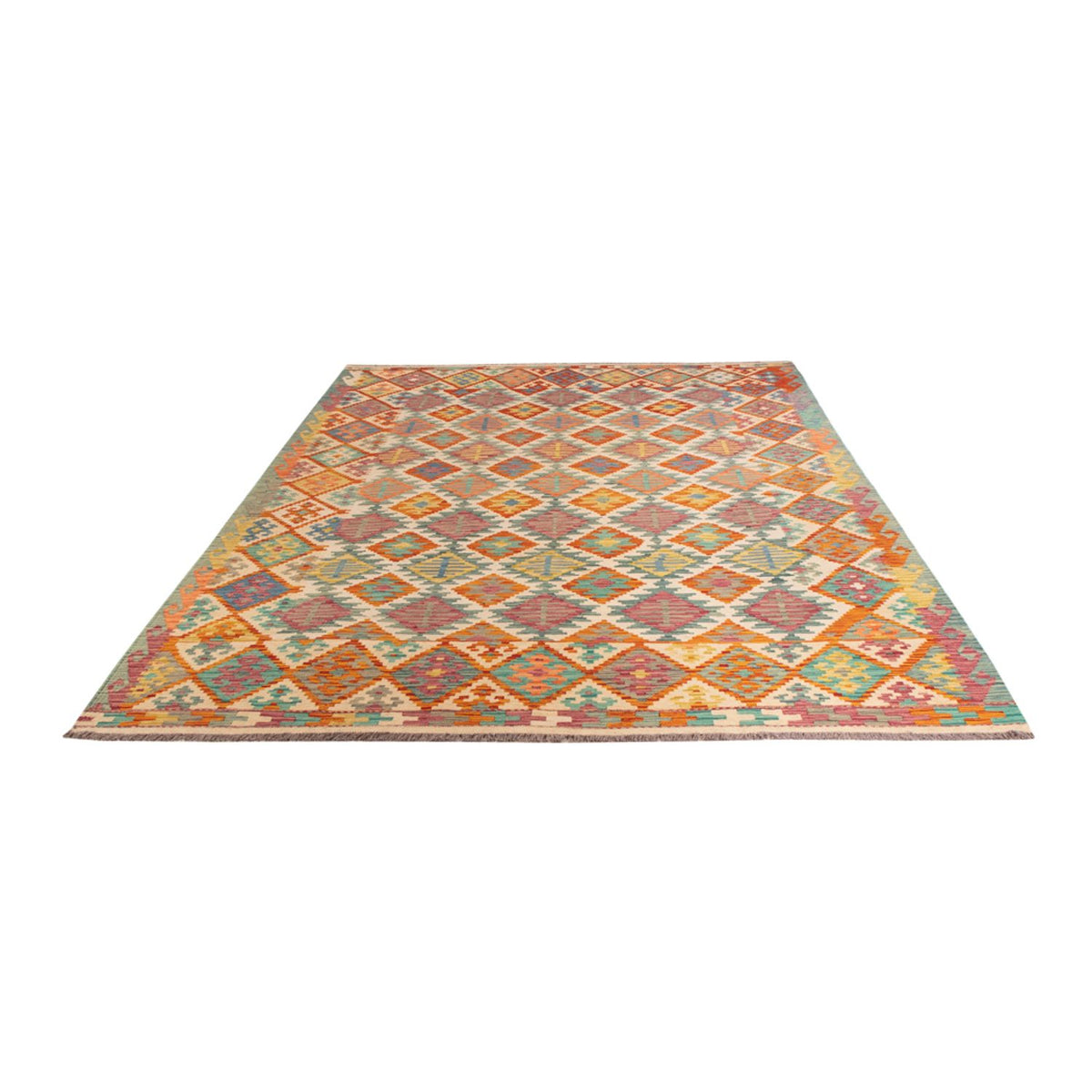 Kelim Rug - Splash - 298 x 198 cm - multicolored