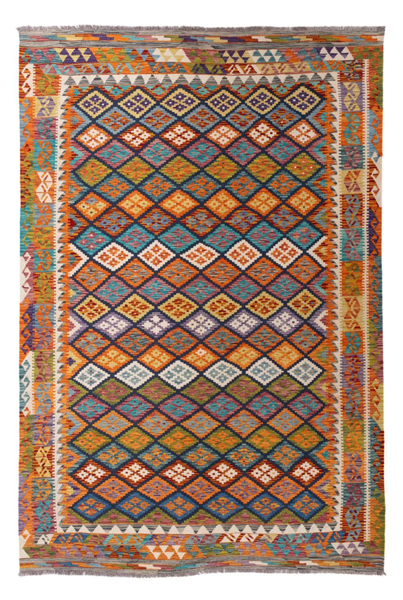 Kelim Rug - Splash - 290 x 199 cm - multicolored