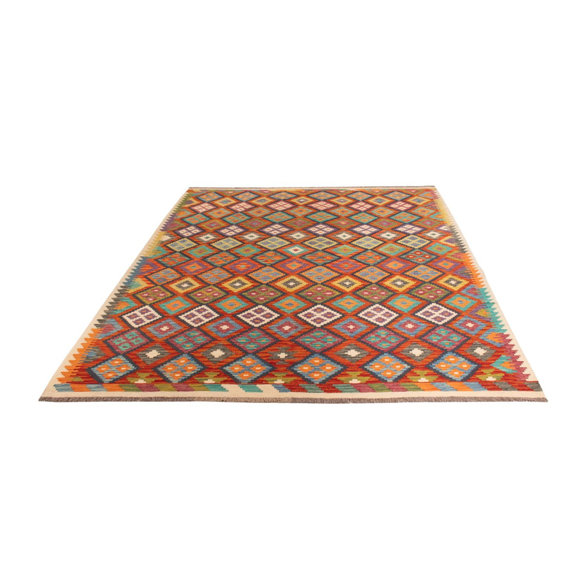 Kelim Rug - Splash - 293 x 210 cm - multicolored