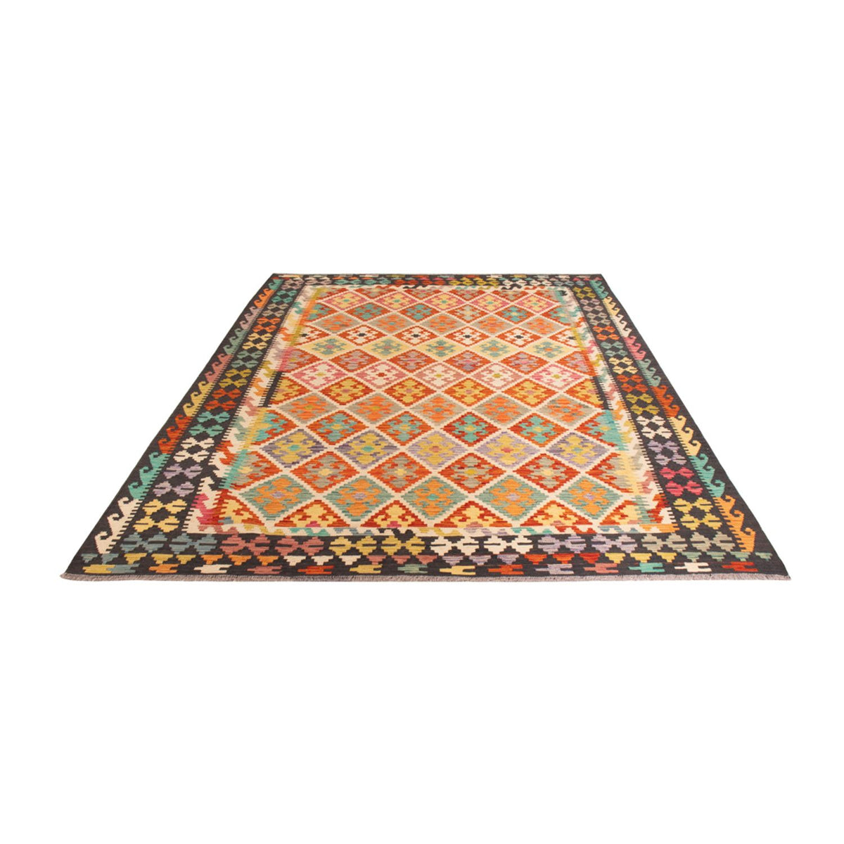 Kelim Rug - Splash - 295 x 204 cm - multicolored