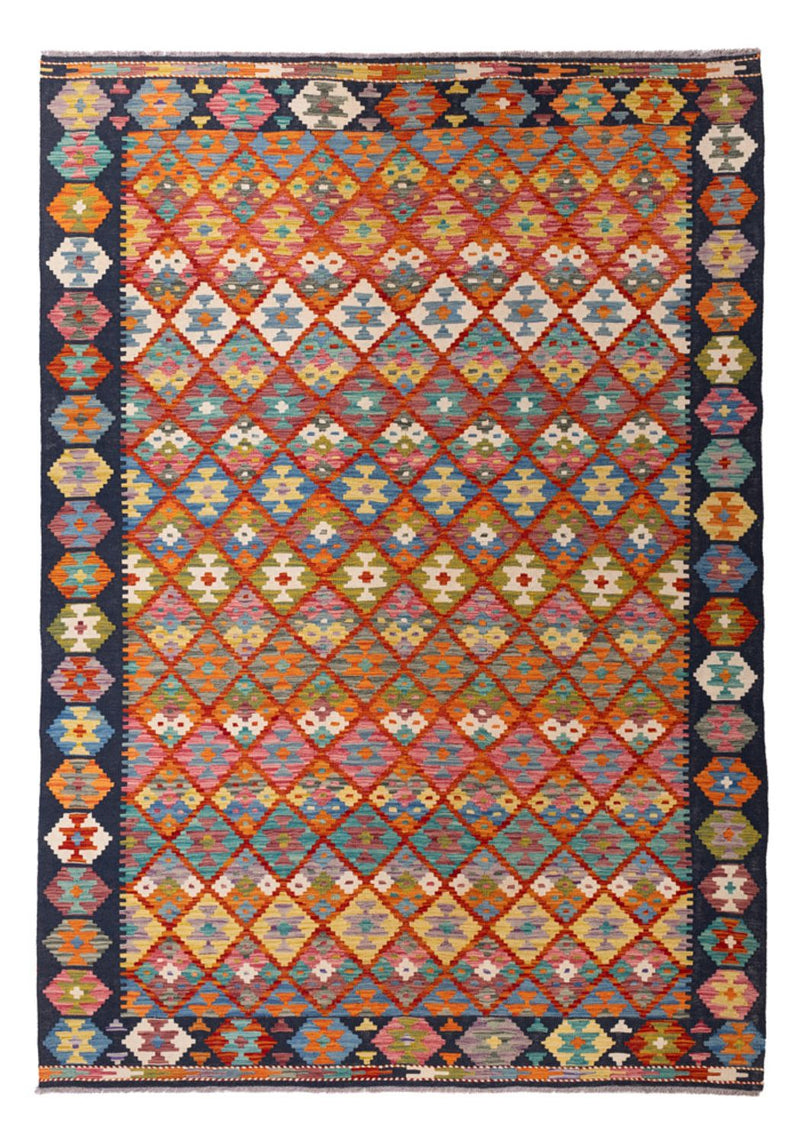 Kelim Rug - Splash - 293 x 210 cm - multicolored