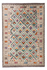 Kelim Rug - Splash - 300 x 197 cm - multicolored