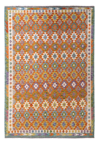 Kelim Rug - Splash - 298 x 206 cm - multicolored