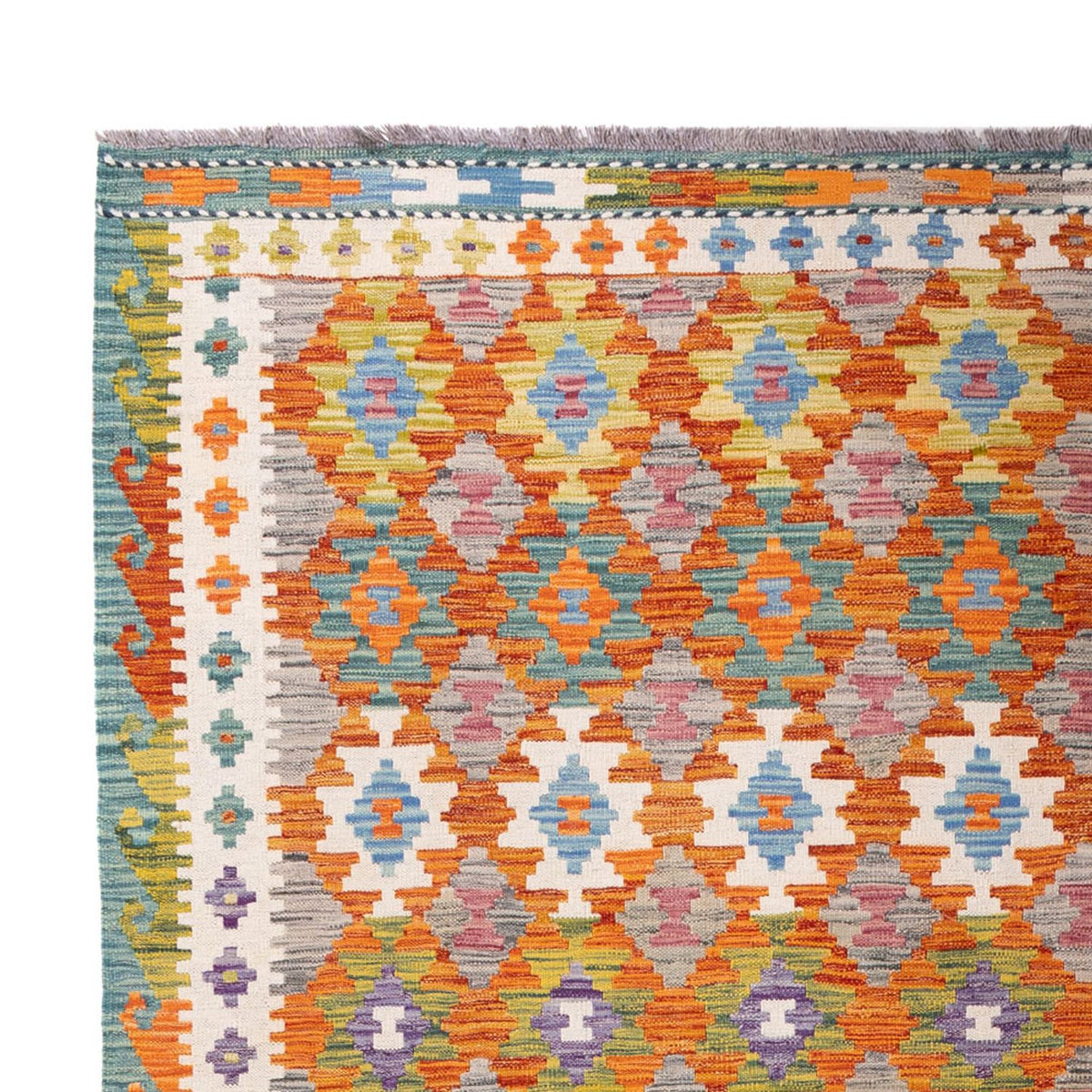 Kelim Rug - Splash - 298 x 206 cm - multicolored