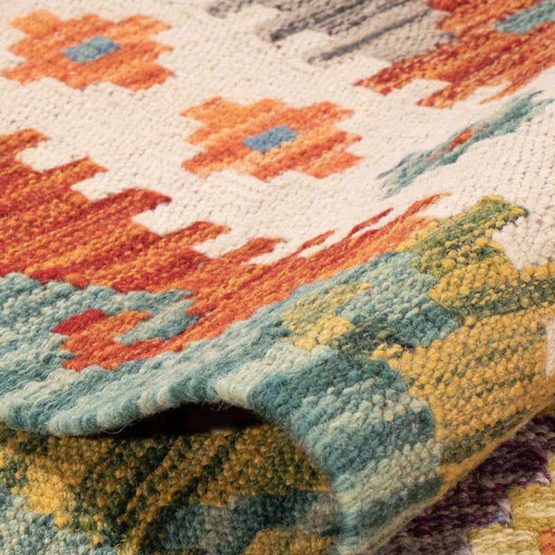 Kelim Rug - Splash - 298 x 206 cm - multicolored