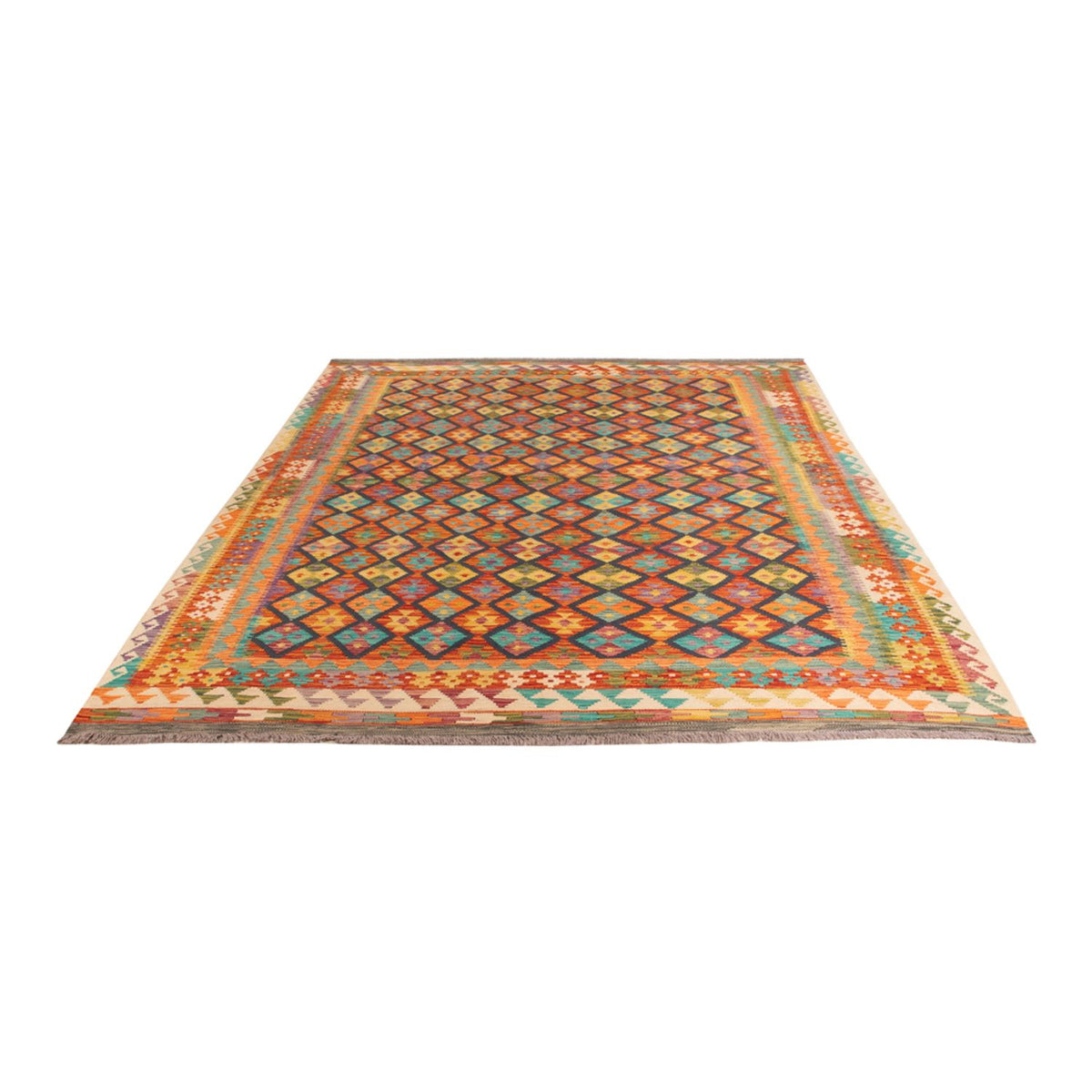 Kelim Rug - Splash - 295 x 207 cm - multicolored
