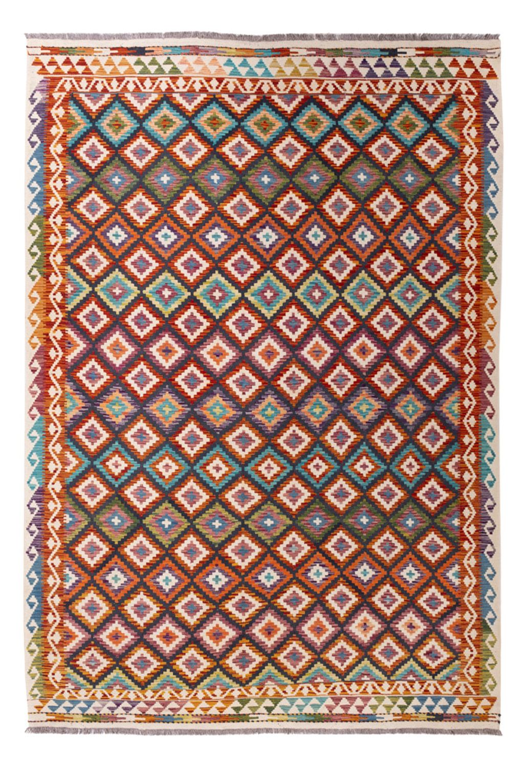 Kelim Rug - Splash - 282 x 201 cm - multicolored