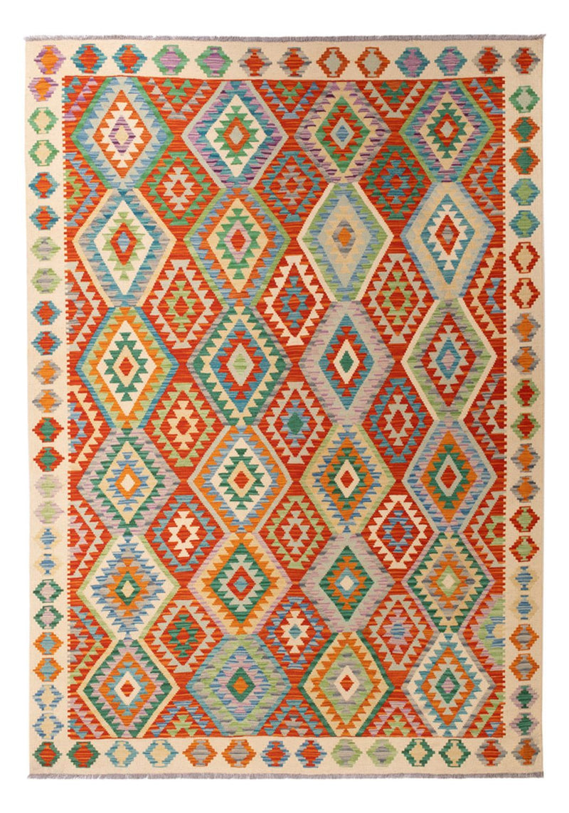 Kelim Rug - Splash - 295 x 207 cm - multicolored
