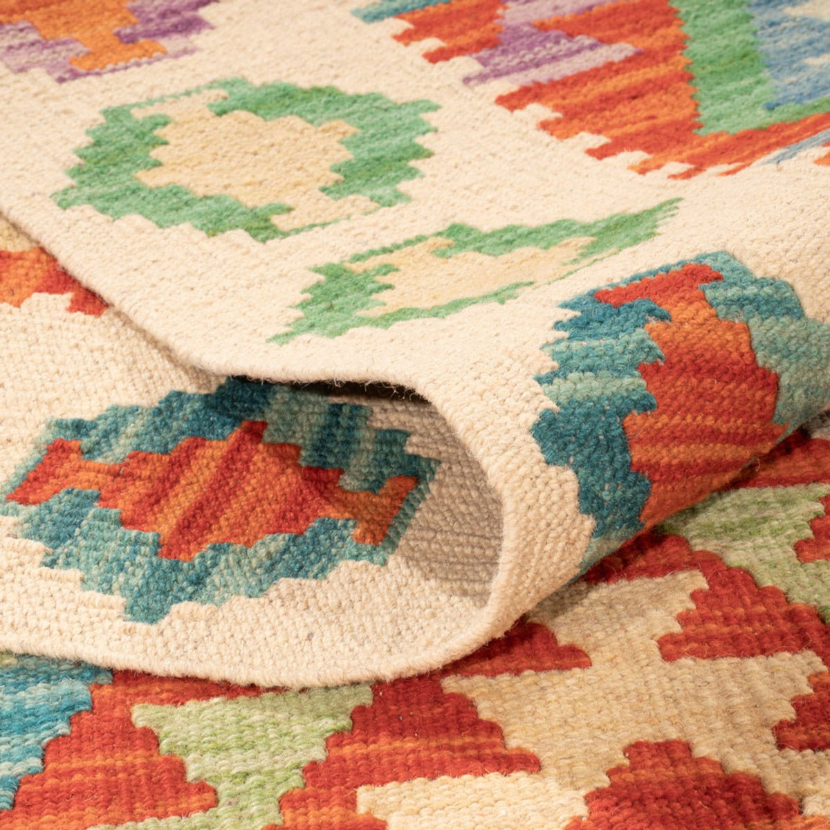 Kelim Rug - Splash - 295 x 207 cm - multicolored