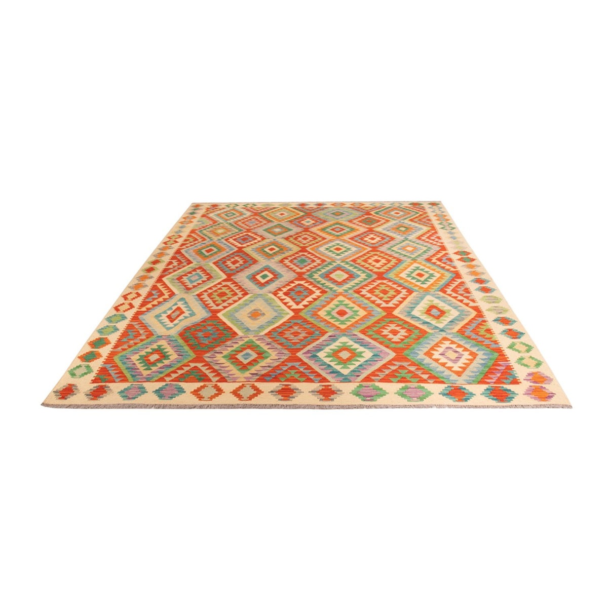 Kelim Rug - Splash - 295 x 207 cm - multicolored