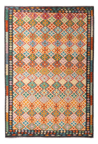 Kelim Rug - Splash - 306 x 201 cm - multicolored
