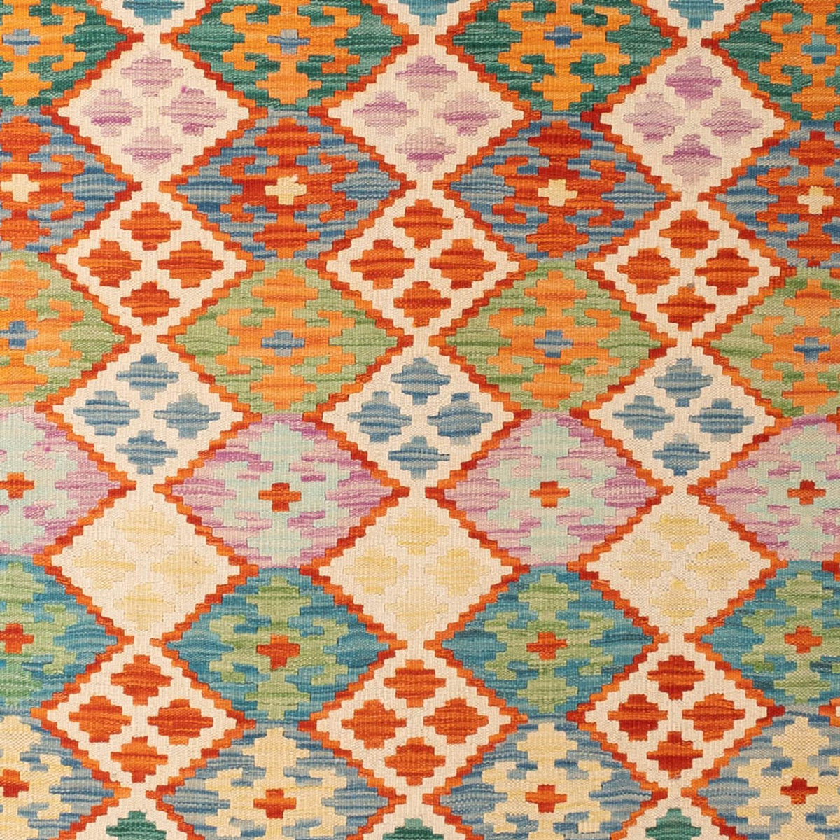 Kelim Rug - Splash - 306 x 201 cm - multicolored