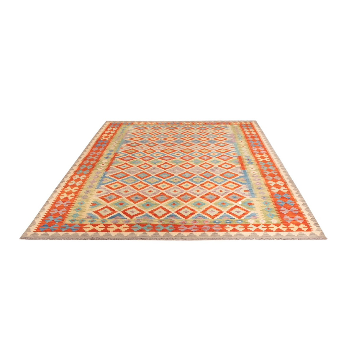 Kelim Rug - Splash - 298 x 208 cm - multicolored