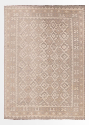 Kelim Rug - Splash - 301 x 210 cm - light grey