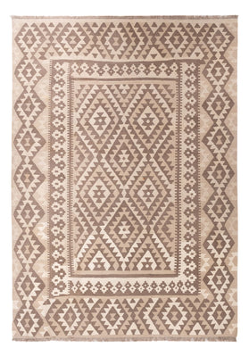 Kelim Rug - Splash - 287 x 202 cm - light grey